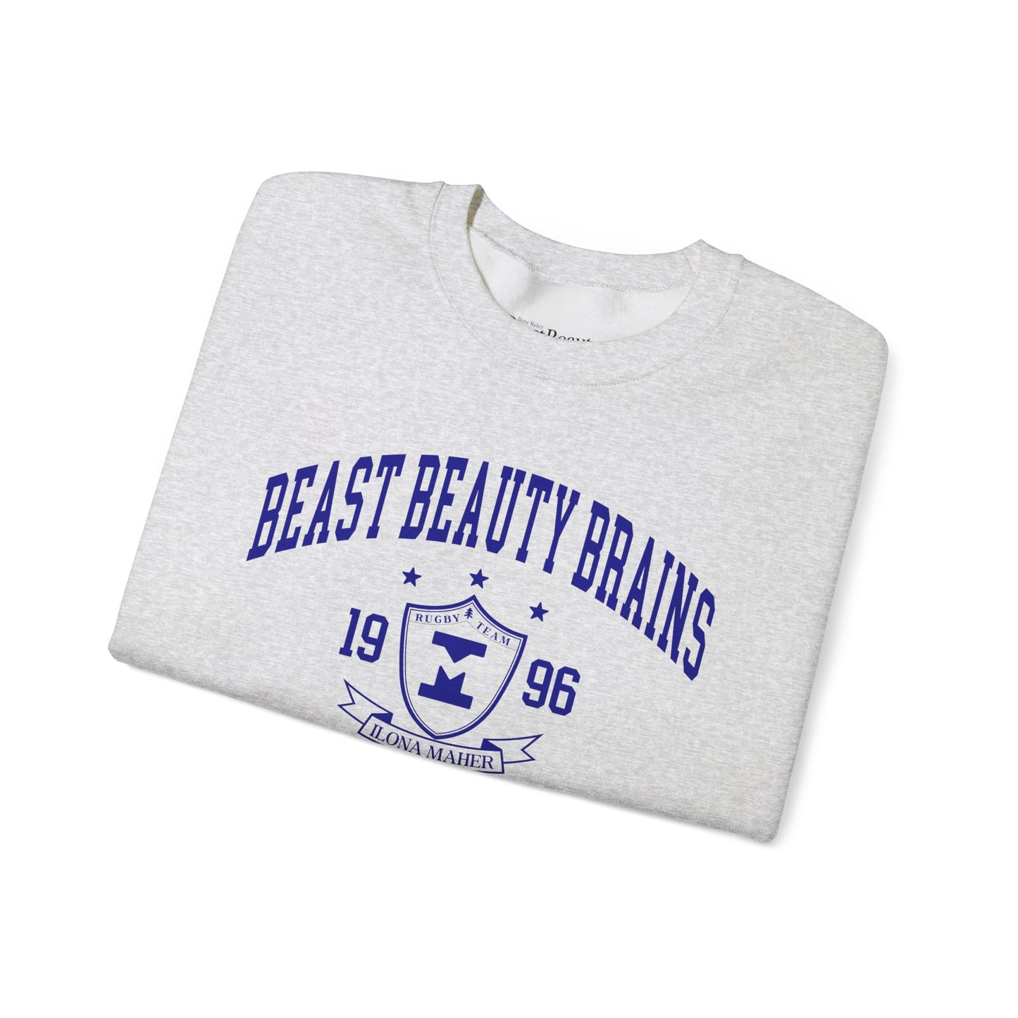 Beast Beauty Brains University Crewneck Sweater