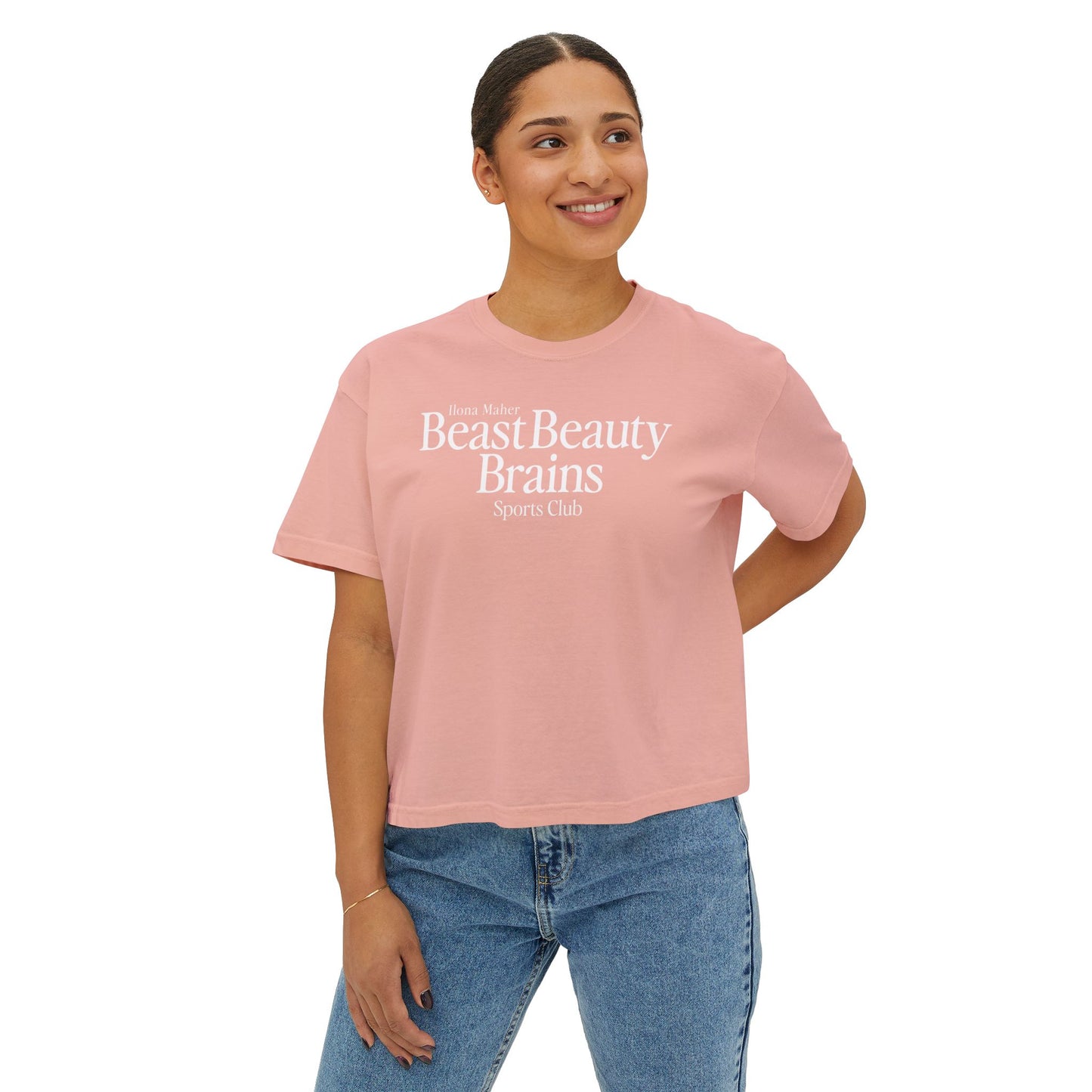 Beast Beauty Brains Sports Club Boxy Tee