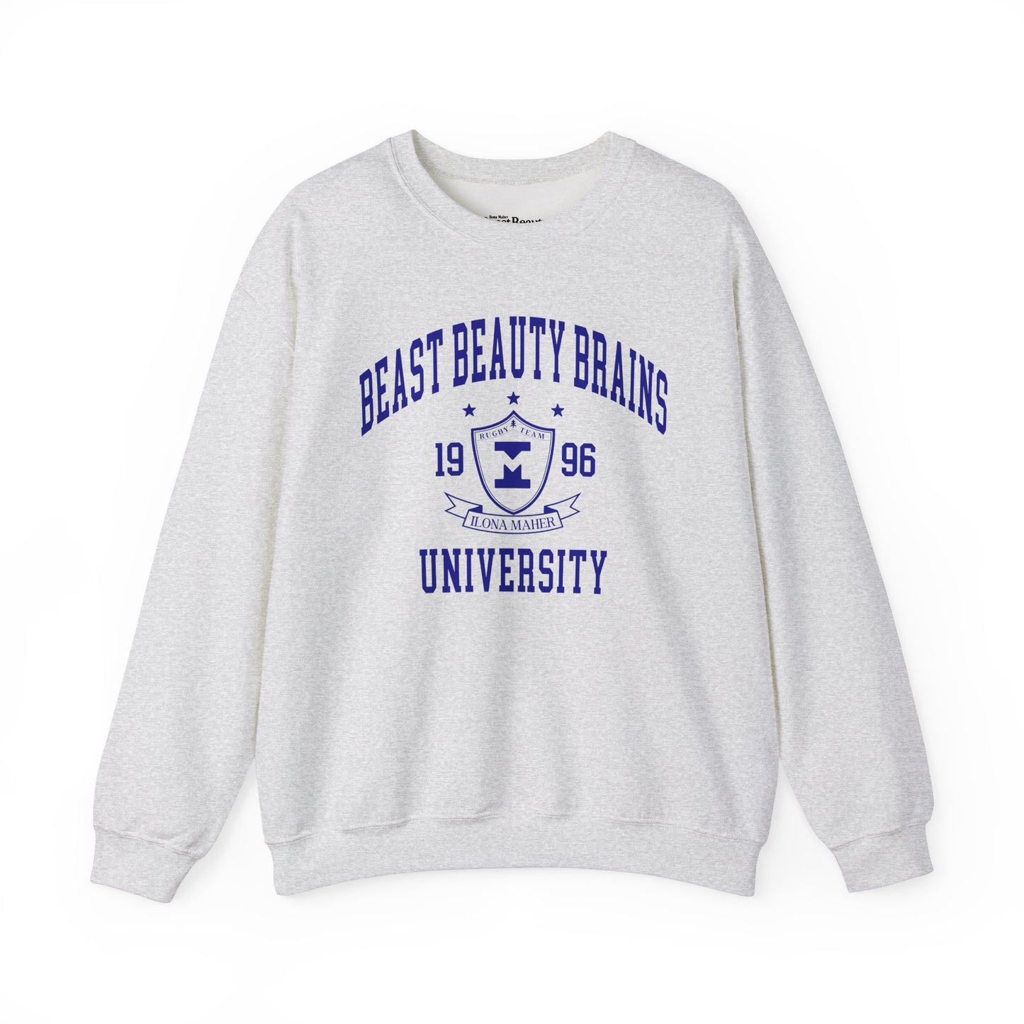 Beast Beauty Brains University Crewneck Sweater