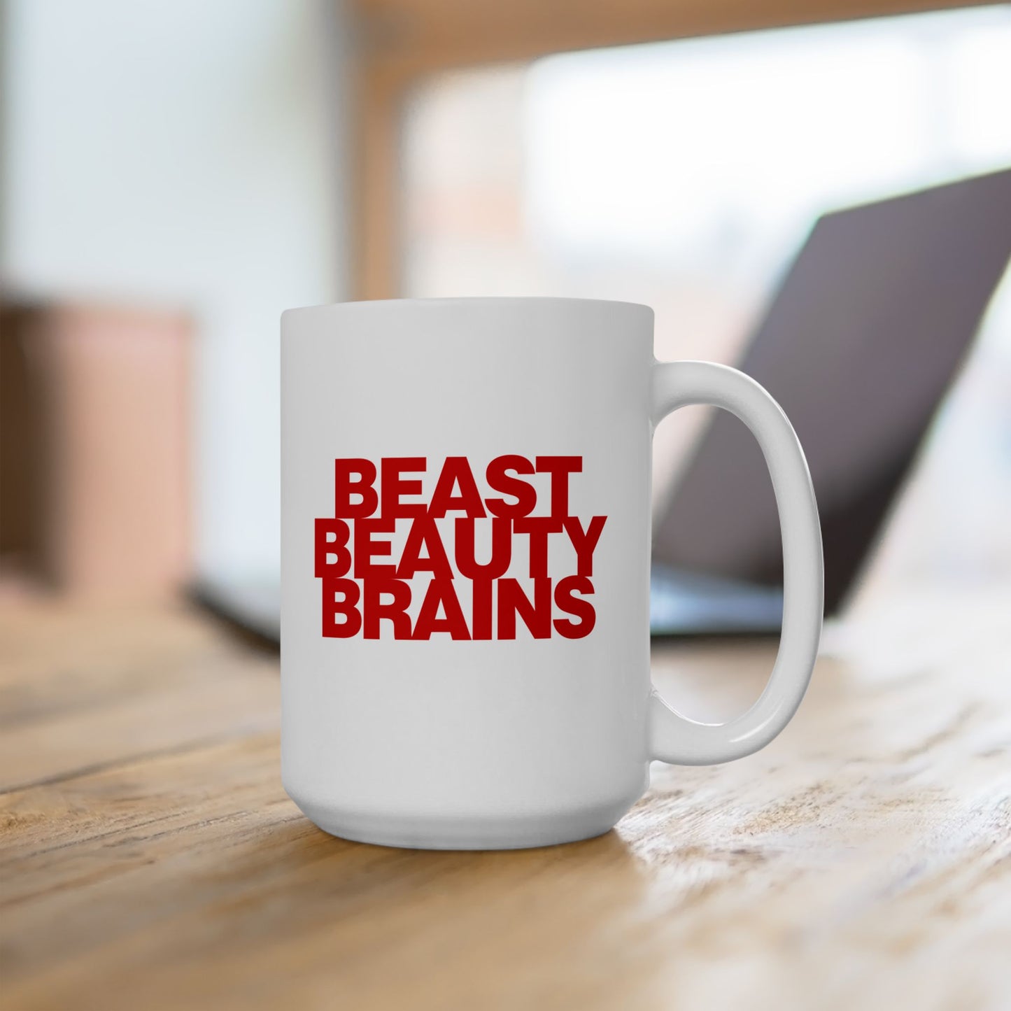 Beast Beauty Brains Iconic Mug, (11oz, 15oz)