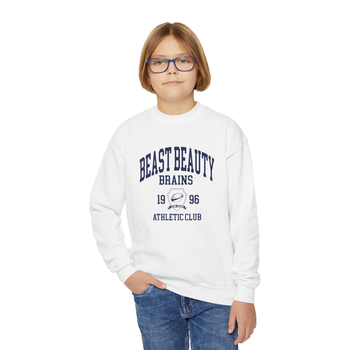 (Youth) Beast Beauty Brains Athletic Club Sweater