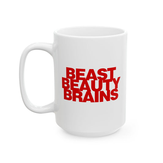 Beast Beauty Brains Iconic Mug, (11oz, 15oz)