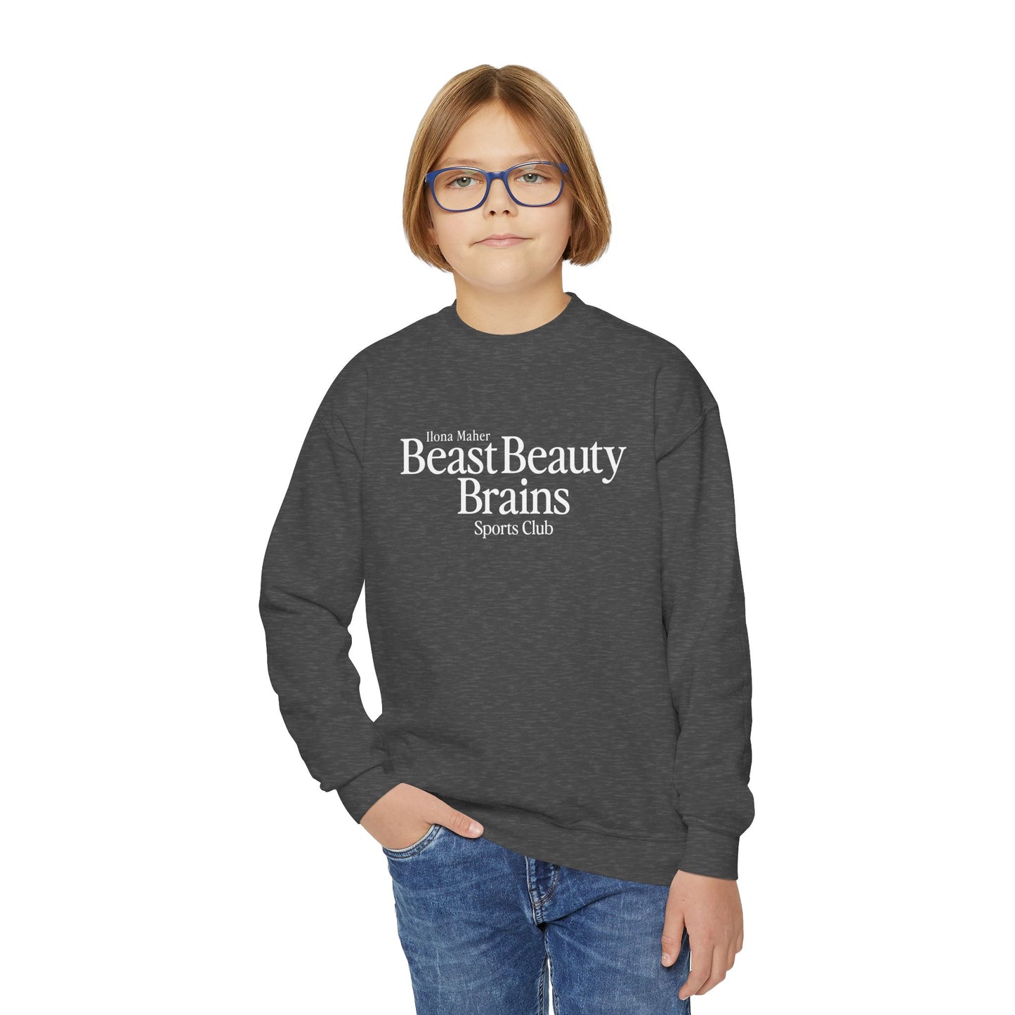 (Youth) Beast Beauty Brains Sports Club Sweater