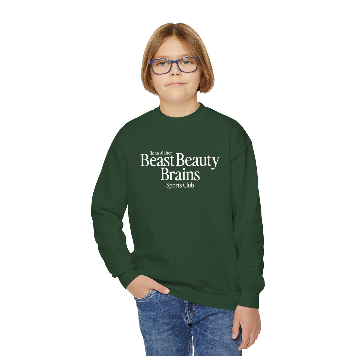 (Youth) Beast Beauty Brains Sports Club Sweater