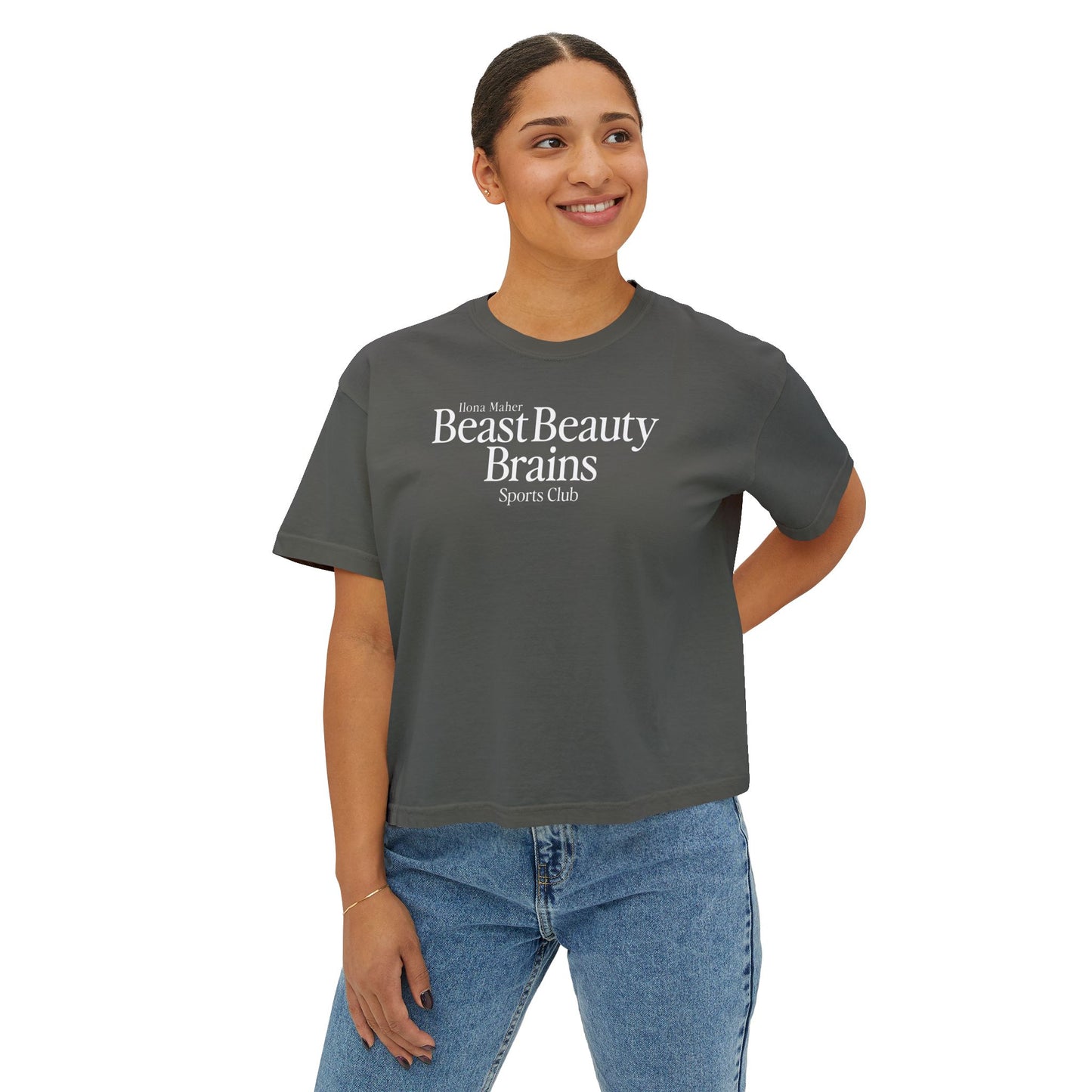 Beast Beauty Brains Sports Club Boxy Tee
