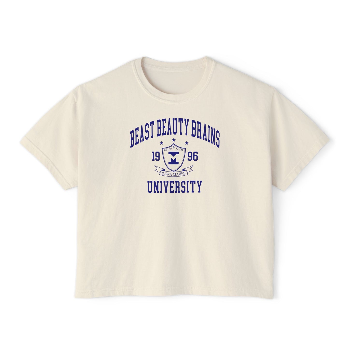 Beast Beauty Brains University Boxy Tee