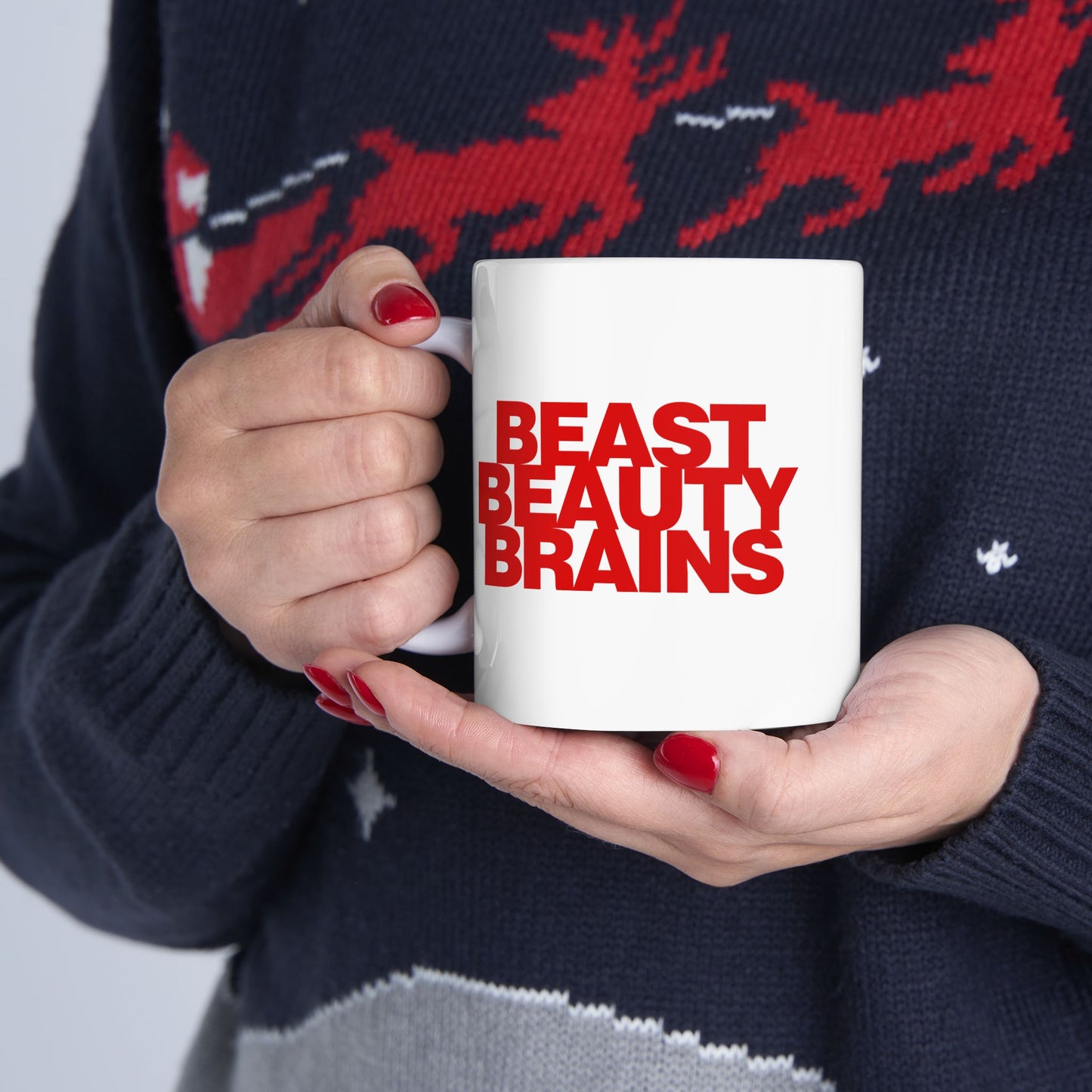 Beast Beauty Brains Iconic Mug, (11oz, 15oz)