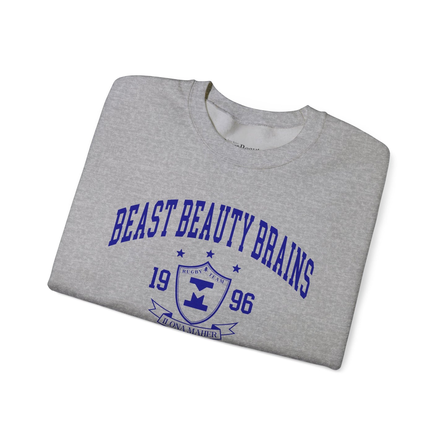 Beast Beauty Brains University Crewneck Sweater
