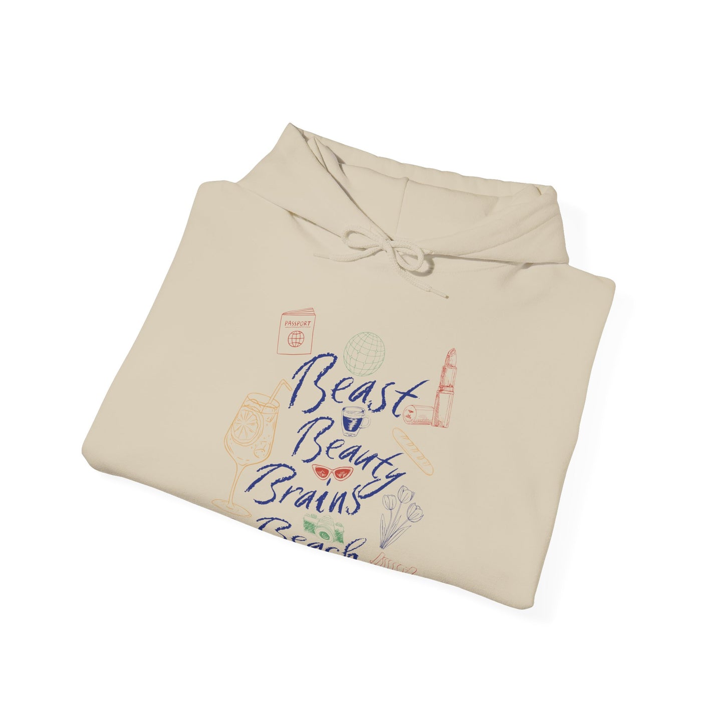Beast Beauty Brains Beach Hoodie