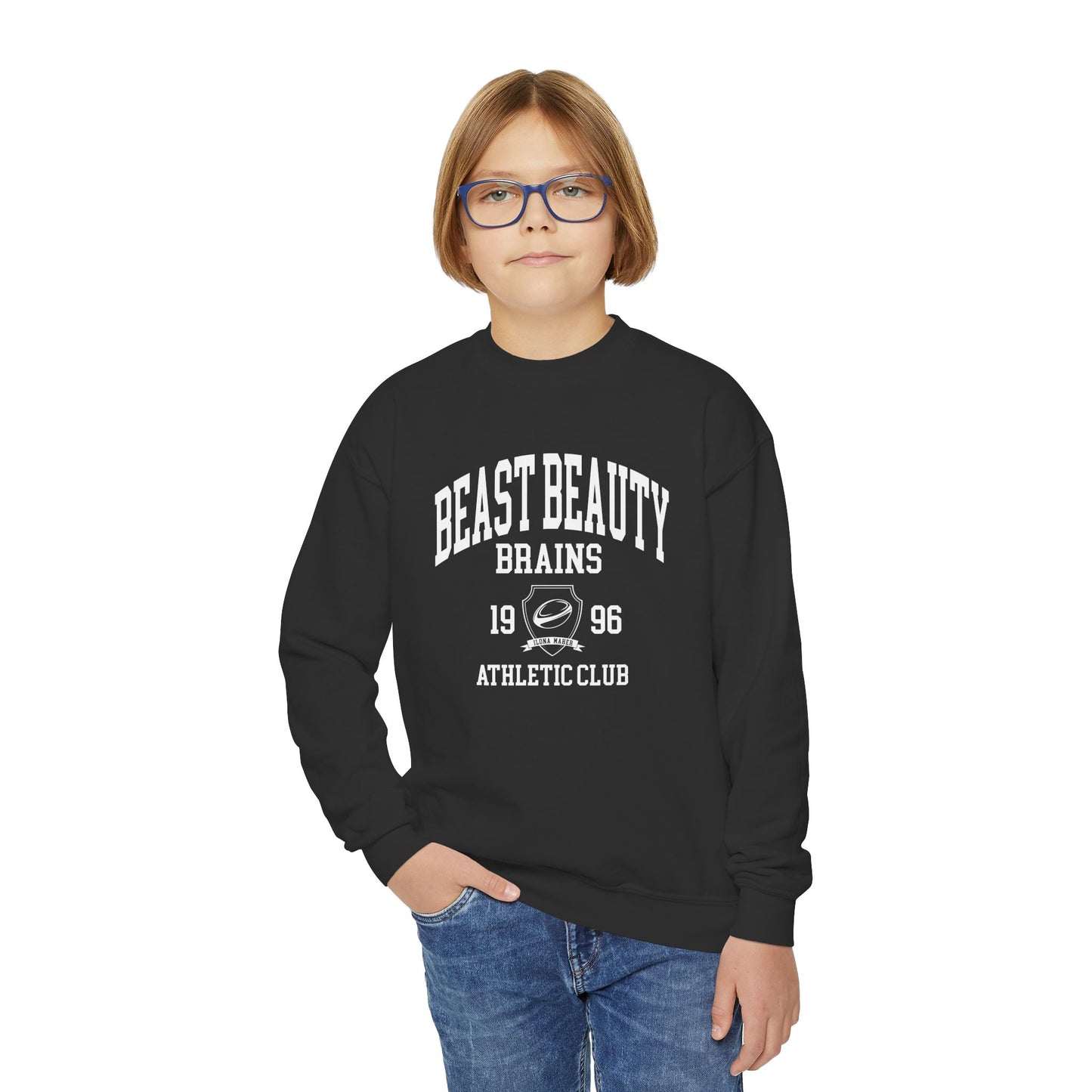 (Youth) Beast Beauty Brains Athletic Club Sweater