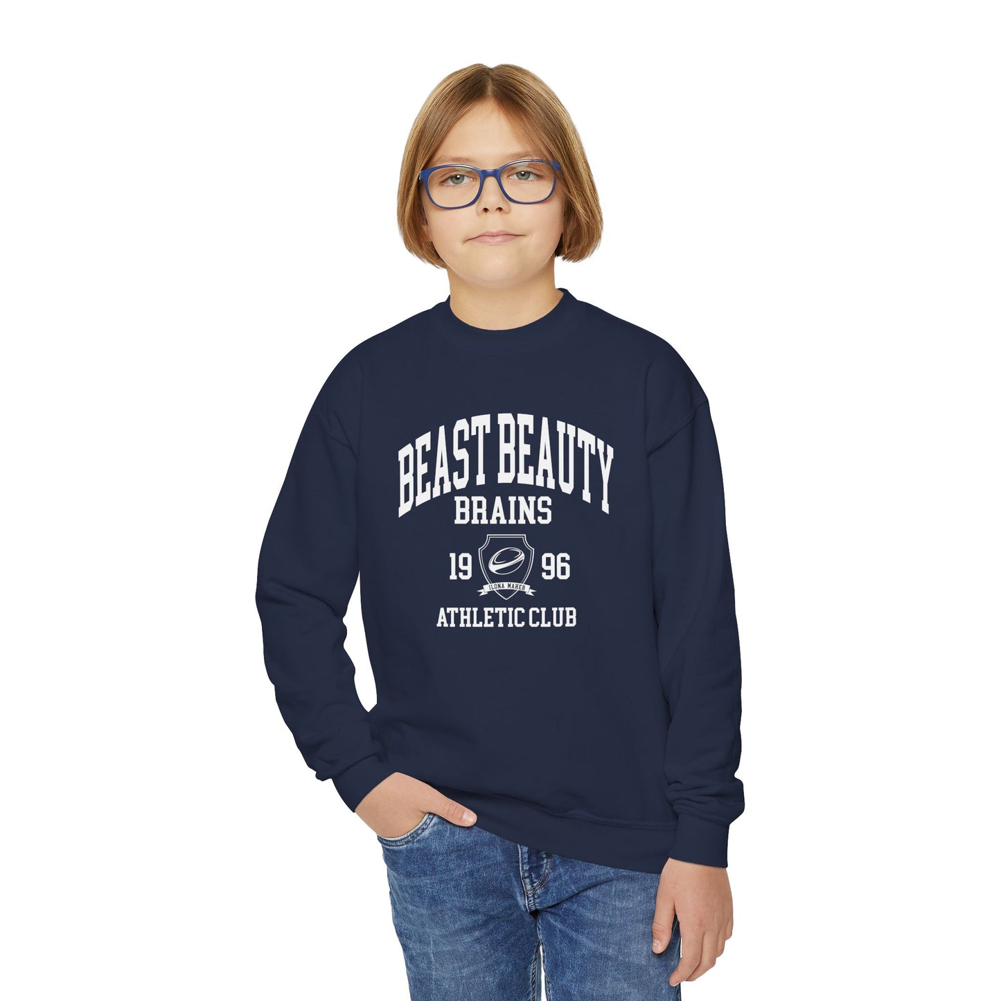 (Youth) Beast Beauty Brains Athletic Club Sweater