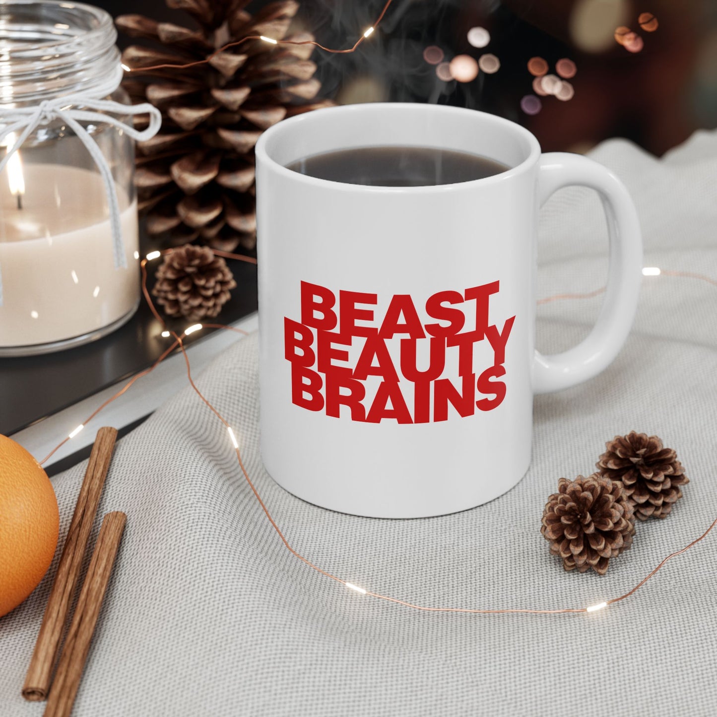 Beast Beauty Brains Iconic Mug, (11oz, 15oz)