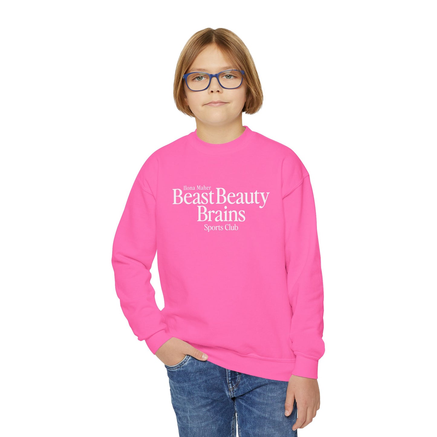 (Youth) Beast Beauty Brains Sports Club Sweater