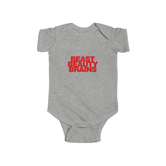 Beast Beauty Brains Iconic Infant Bodysuit