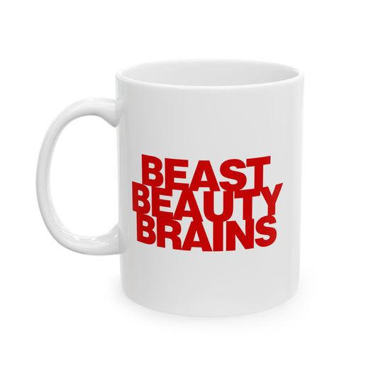 Beast Beauty Brains Iconic Mug, (11oz, 15oz)