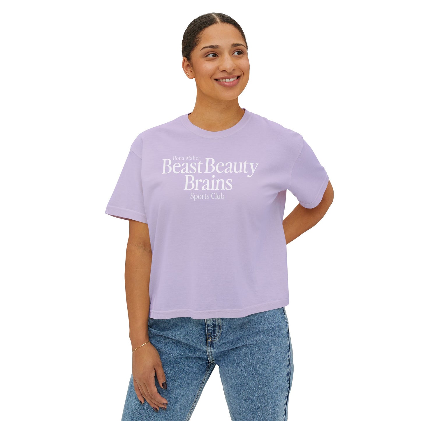 Beast Beauty Brains Sports Club Boxy Tee