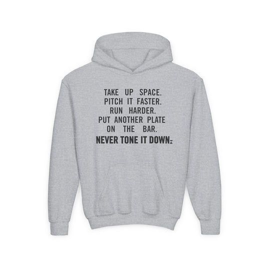 (Kids) Never Tone It Down Spaces Hoodie