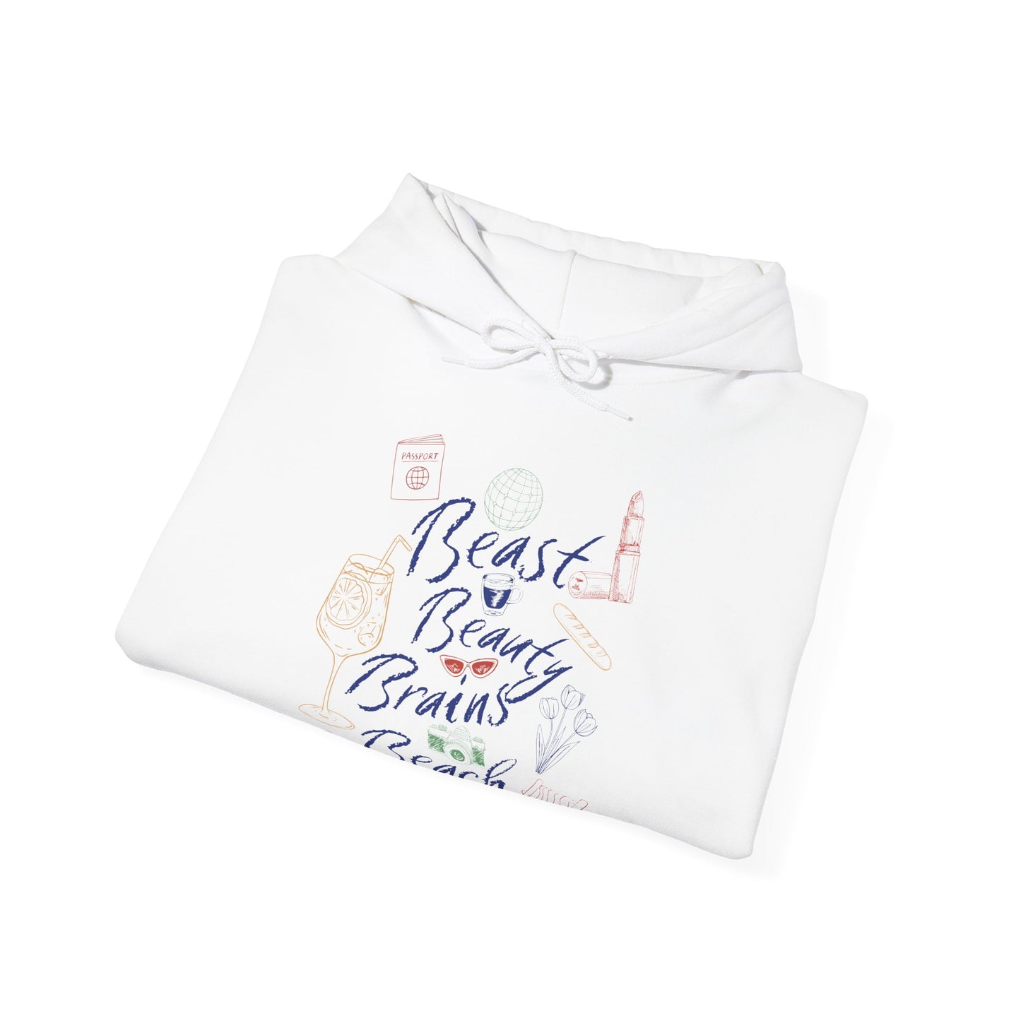 Beast Beauty Brains Beach Hoodie
