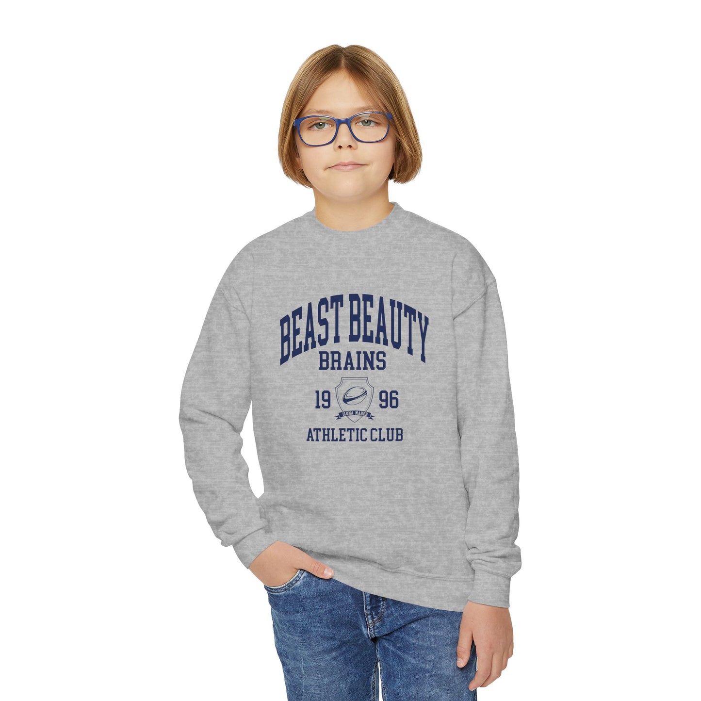 (Youth) Beast Beauty Brains Athletic Club Sweater