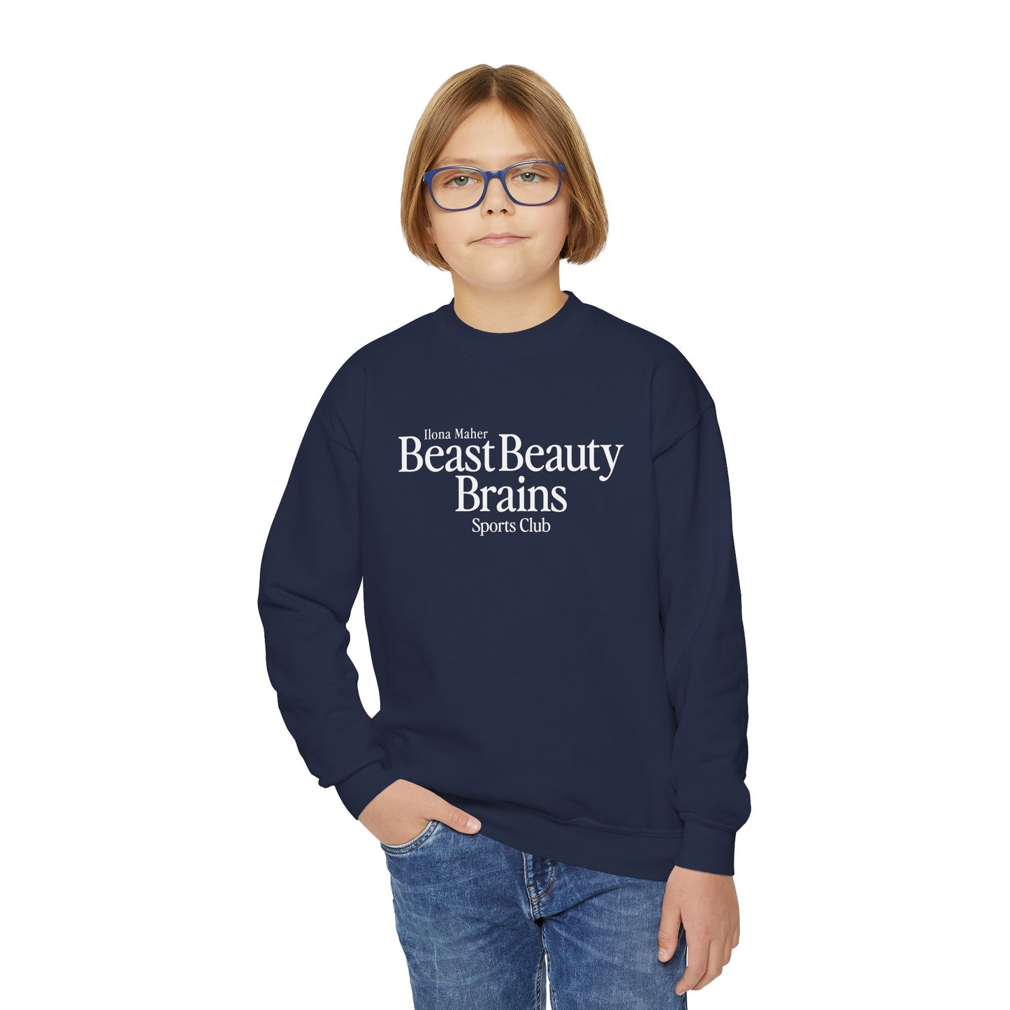 (Youth) Beast Beauty Brains Sports Club Sweater