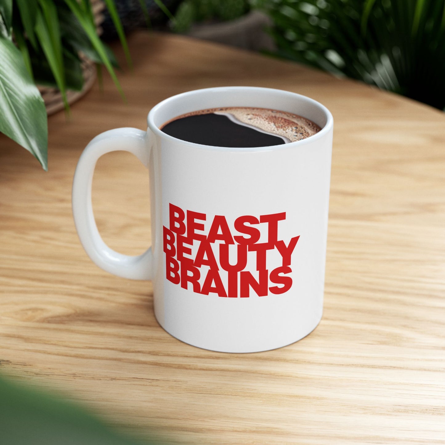 Beast Beauty Brains Iconic Mug, (11oz, 15oz)