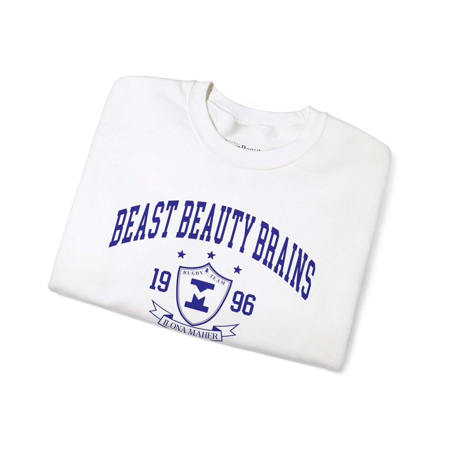 Beast Beauty Brains University Crewneck Sweater