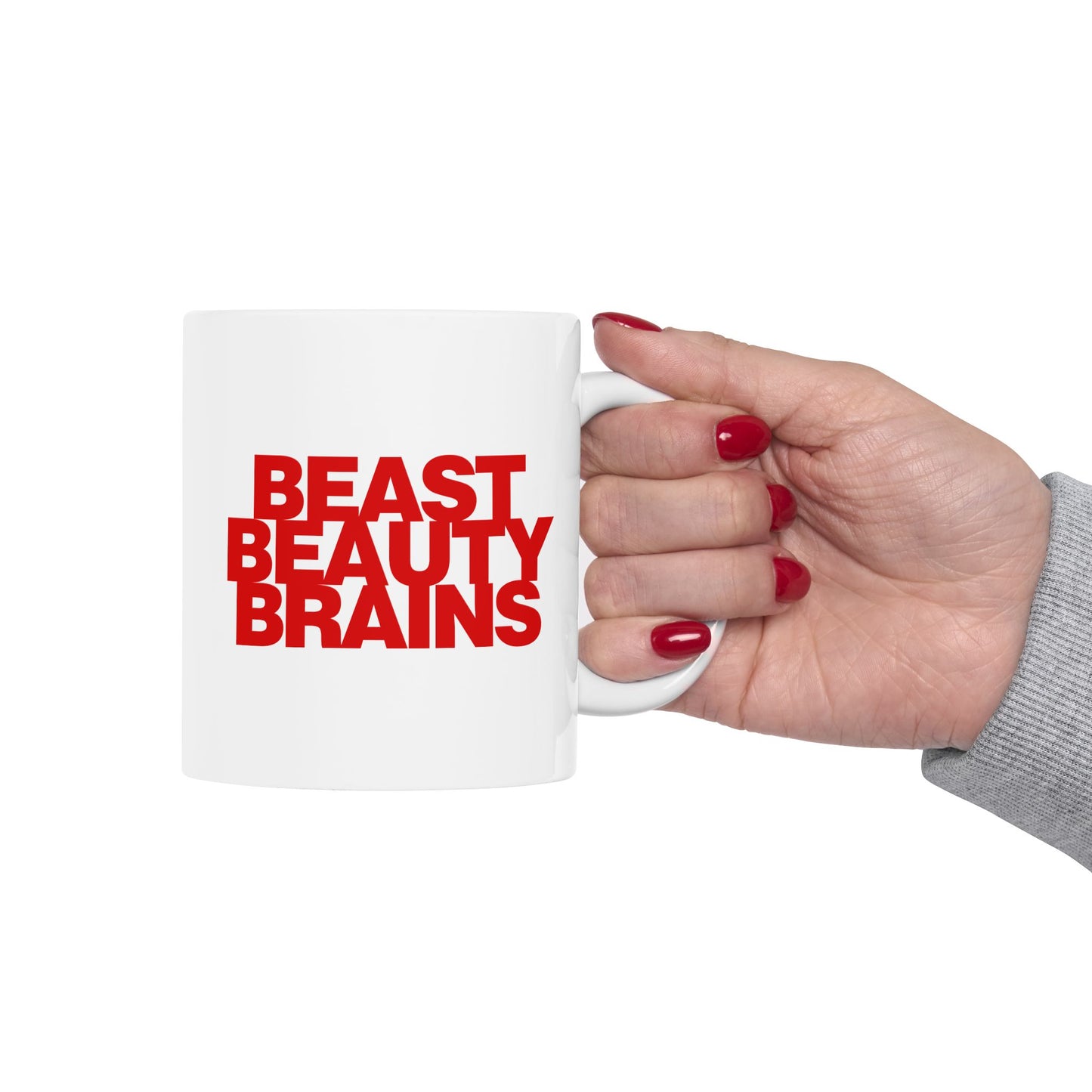 Beast Beauty Brains Iconic Mug, (11oz, 15oz)