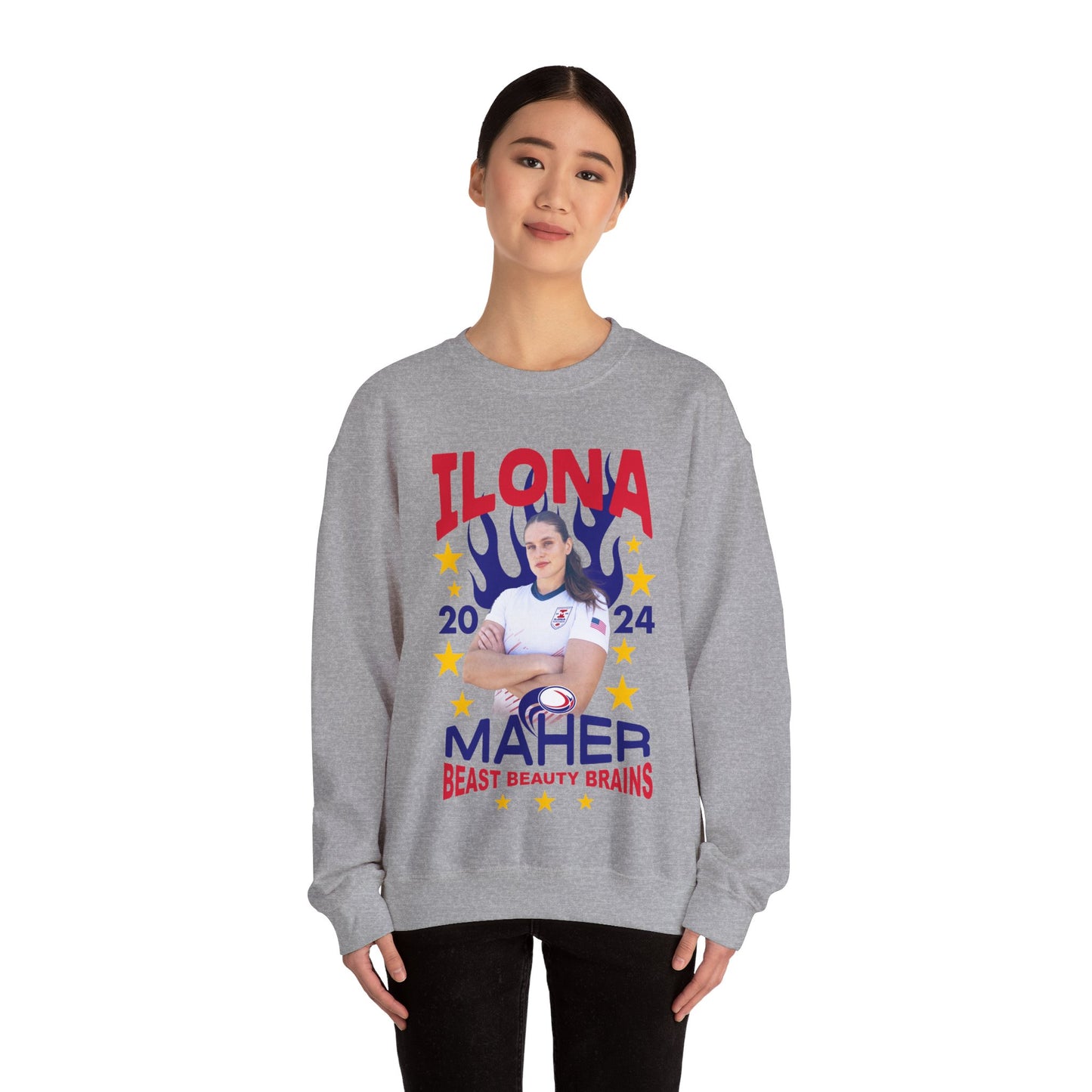 Maher-Spangled Banner Crewneck Sweater