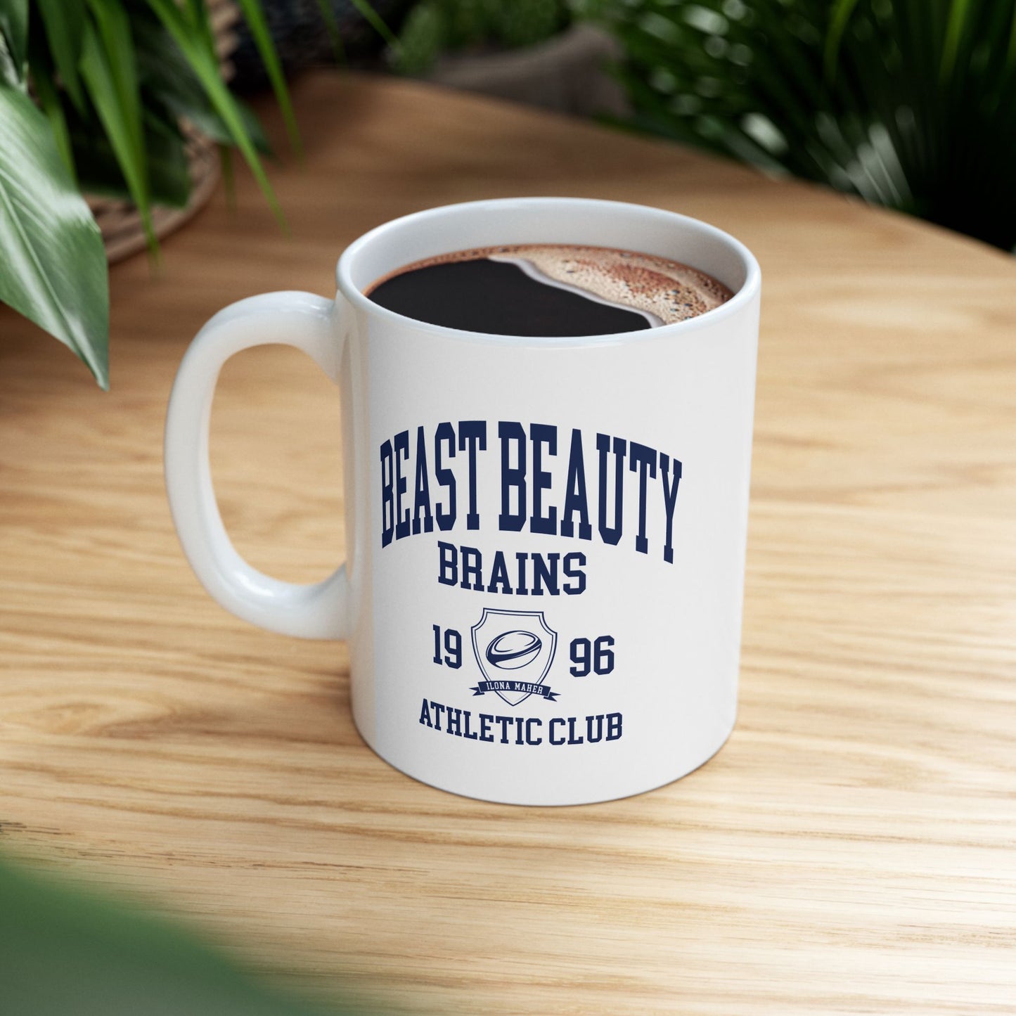 Beast Beauty Brains Athletic Club Mug, (11oz, 15oz)