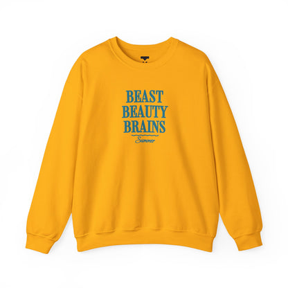 Beast Beauty Brains Summer Crewneck Sweater