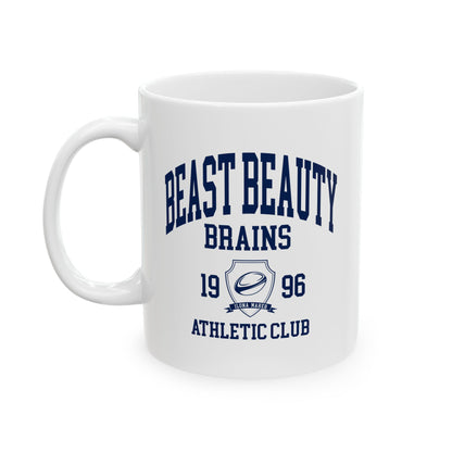 Beast Beauty Brains Athletic Club Mug, (11oz, 15oz)