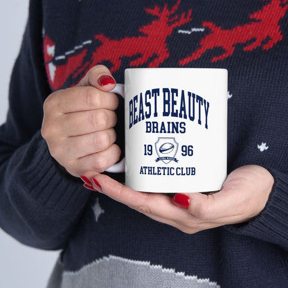 Beast Beauty Brains Athletic Club Mug, (11oz, 15oz)