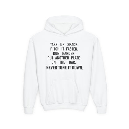 (Kids) Never Tone It Down Spaces Hoodie