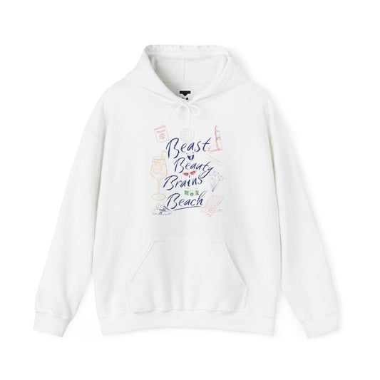 Beast Beauty Brains Beach Hoodie