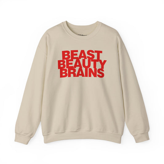 Beast Beauty Brains Iconic Crewneck Sweater