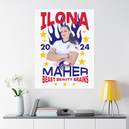 Maher-Spangled Banner Matte Posters