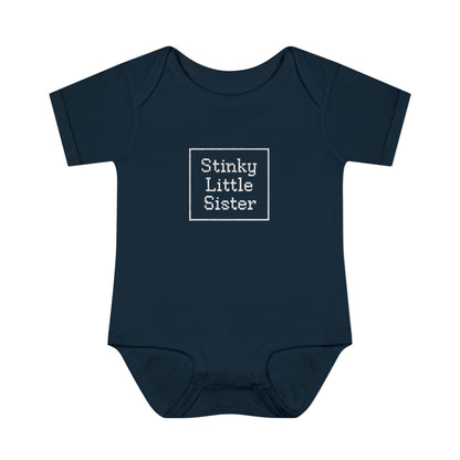 (Infant) Stinky Little Sister Baby Onesie
