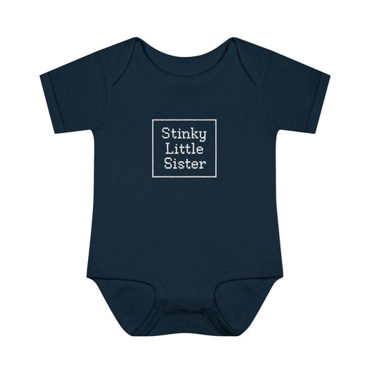 (Infant) Stinky Little Sister Baby Onesie