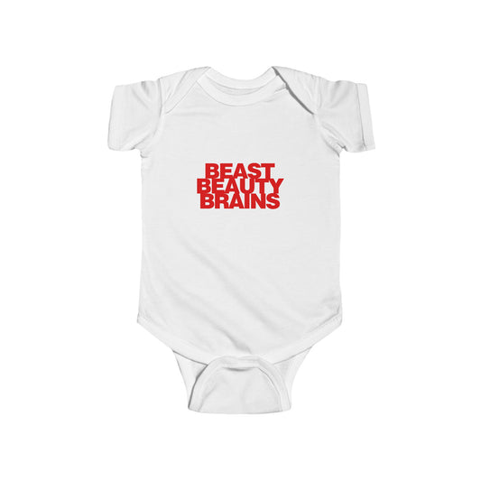 Beast Beauty Brains Iconic Infant Bodysuit