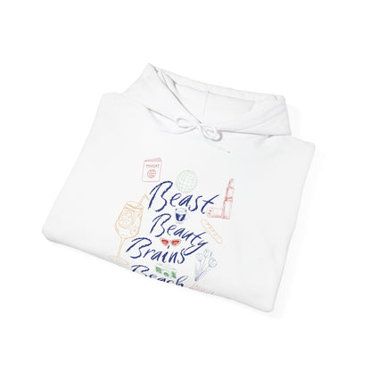 Beast Beauty Brains Beach Hoodie