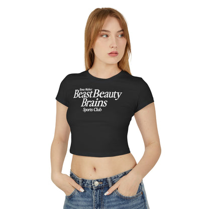 Beast Beauty Brains Sports Club Baby Tee