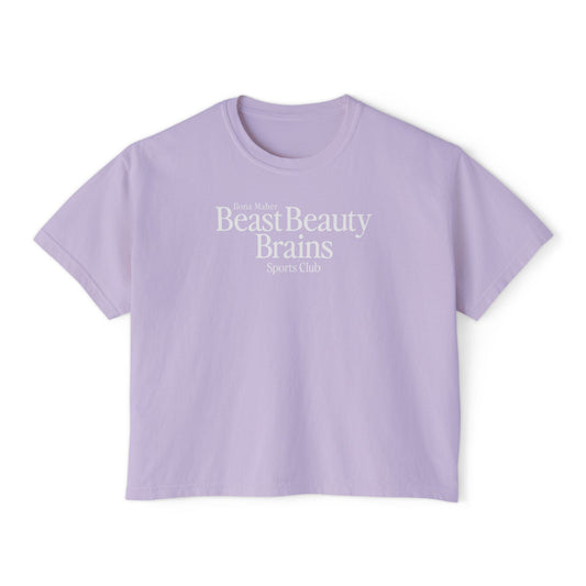 Beast Beauty Brains Sports Club Boxy Tee