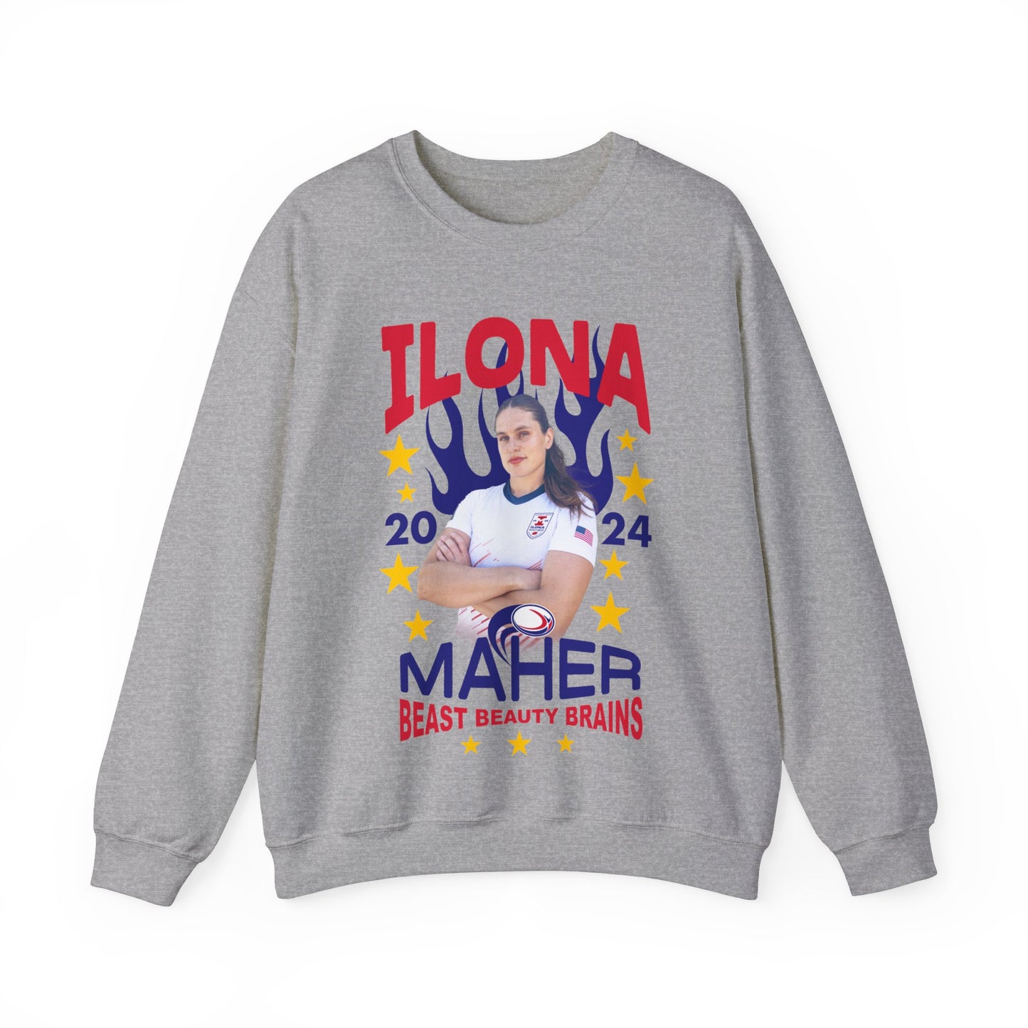 Maher-Spangled Banner Crewneck Sweater